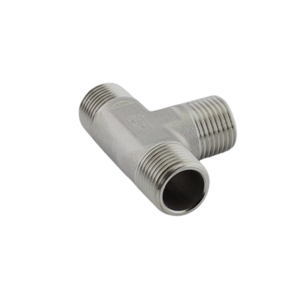 Tê 3 ren ngoài thép không gỉ