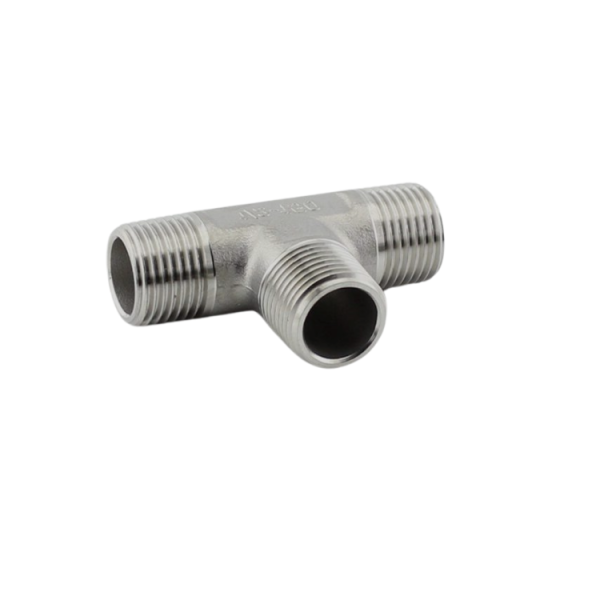 Tê 3 ren ngoài thép không gỉ