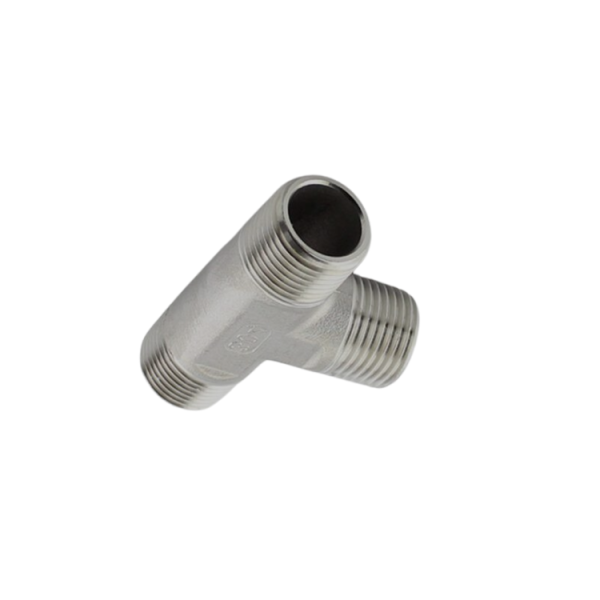 Tê 3 ren ngoài thép không gỉ